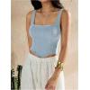 imageSHENHE Womens Denim Tank Top Sleeveless Square Neck Backless Slim Fit Y2k Crop TopLight Wash