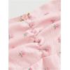 imageSHENHE Womens Floral Lace Trim Sweetheart Neckline Cap Sleeve Ruffle Peplum Cute TopLight Pink