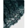 imageSHENHE Womens Goth Top Lace Trim Velvet Off Shoulder Short Sleeve Punk Top ShirtDark Green