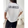 imageSHENHE Womens Mesh Football Jersey Graphic V Neck Short Sleeve Y2k Jersey Shirt Tee TopWhite