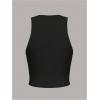 imageSHENHE Womens Y2k Cherry Tank Top Crew Neck Graphic Fitted Sleeveless Crop Tank ShirtBlack