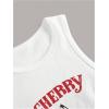 imageSHENHE Womens Y2k Cherry Tank Top Crew Neck Graphic Fitted Sleeveless Crop Tank ShirtWhite