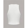 imageSHENHE Womens Y2k Cherry Tank Top Crew Neck Graphic Fitted Sleeveless Crop Tank ShirtWhite