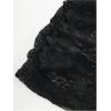 imageSHENHE Womens Y2k Lace Halter Top Tie Backless Deep V Neck Sexy Fitted Crop TopBlack