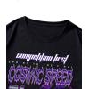 imageSHENHE Mens Casual Letter Print Short Sleeve Round Neck Regular Fit T Shirt TopsCar Black