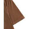 imageSHENHE Mens Casual Letter Print Short Sleeve Round Neck Regular Fit T Shirt TopsCar Coffee Brownbrown