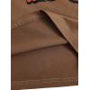 imageSHENHE Mens Casual Letter Print Short Sleeve Round Neck Regular Fit T Shirt TopsCar Coffee Brownbrown
