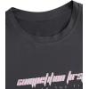 imageSHENHE Mens Casual Letter Print Short Sleeve Round Neck Regular Fit T Shirt TopsCar Dark Grey