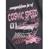 imageSHENHE Mens Casual Letter Print Short Sleeve Round Neck Regular Fit T Shirt TopsCar Dark Grey