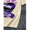 imageSHENHE Mens Casual Letter Print Short Sleeve Round Neck Regular Fit T Shirt TopsCar Khaki