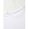 imageSHENHE Mens Casual Letter Print Short Sleeve Round Neck Regular Fit T Shirt TopsSlogan Figure White