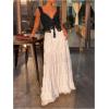 imageSHENHE Womens Lace Trim V Neck Tops Tie Font Sleeveless Tank Top Elegant Going Out TopBlack
