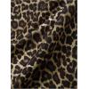 imageSHENHE Womens Leopard Dress Spaghetti Strap Animal Print A Line Flare Mini Cami DressDark Brown