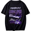 imageSHENHE Mens Casual Letter Print Short Sleeve Round Neck Regular Fit T Shirt TopsCar Black