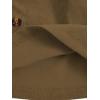 imageSHENHE 2pcs Girls Skirt Outfits Ruffled Ribbed Cap Sleeve T Shirt and Button Down Tie Front Skirt SetBlack and Khaki