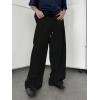 imageSHENHE Mens Baggy Pants Wide Leg Drawstring Waist Loose Sweatpants with PocketsBlack