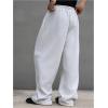imageSHENHE Mens Baggy Pants Wide Leg Drawstring Waist Loose Sweatpants with PocketsMisty Grey