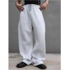 imageSHENHE Mens Baggy Pants Wide Leg Drawstring Waist Loose Sweatpants with PocketsMisty Grey