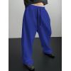 imageSHENHE Mens Baggy Pants Wide Leg Drawstring Waist Loose Sweatpants with PocketsRoyal Blue