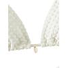 imageSHENHE Womens 2 Piece Halter Swimsuit Textured Tie Side Triangle Bikini Bathing SuitBeige