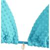imageSHENHE Womens 2 Piece Halter Swimsuit Textured Tie Side Triangle Bikini Bathing SuitShell Decor Blue