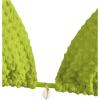 imageSHENHE Womens 2 Piece Halter Swimsuit Textured Tie Side Triangle Bikini Bathing SuitShell Decor Green