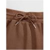 imageSHENHE Womens Drawstring Waist Casual Sweat Skirt Sports Mini Skirt with PocketsBrown