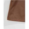 imageSHENHE Womens Drawstring Waist Casual Sweat Skirt Sports Mini Skirt with PocketsBrown