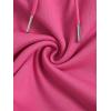 imageSHENHE Womens Drawstring Waist Casual Sweat Skirt Sports Mini Skirt with PocketsHot Pink