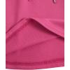 imageSHENHE Womens Drawstring Waist Casual Sweat Skirt Sports Mini Skirt with PocketsHot Pink