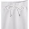 imageSHENHE Womens Drawstring Waist Casual Sweat Skirt Sports Mini Skirt with PocketsWhite