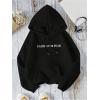 imageSHENHE Womens Graphic Hoodie Slogan Faith Over Fear Christian Hoodie Pullover SweatshirtBlack