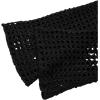 imageSHENHE Womens Hollow Out Knitted Pullover Sweater Crochet Cropped Sweater Top Long Sleeve Casual Cover Up TopBlack