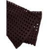 imageSHENHE Womens Hollow Out Knitted Pullover Sweater Crochet Cropped Sweater Top Long Sleeve Casual Cover Up TopSolid Coffee Brown