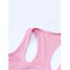 imageSHENHE Womens Ribbed Knit Rhinestone Letter Print Racerback Y2k Crop Tank TopPink