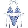 Paisley Blue White