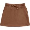 imageSHENHE Womens Drawstring Waist Casual Sweat Skirt Sports Mini Skirt with PocketsBrown