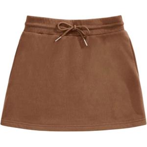imageSHENHE Womens Drawstring Waist Casual Sweat Skirt Sports Mini Skirt with PocketsBrown