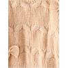 imageSHENHE Girls Bow Sweater Pullover Crewneck Long Sleeve Knitted Cute Sweater Jumper TopApricot