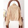 imageSHENHE Girls Bow Sweater Pullover Crewneck Long Sleeve Knitted Cute Sweater Jumper TopApricot