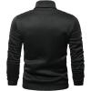 imageSHENHE Mens Graphic Letter Print Mock Neck Long Sleeve Casual Pullover Sweatshirt TopBlack