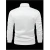 imageSHENHE Mens Graphic Letter Print Mock Neck Long Sleeve Casual Pullover Sweatshirt TopWhite