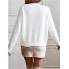 imageSHENHE Womens Oversized Sweater Jumper Deep V Neck Soft Knit Long Sleeve Sweater