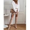 imageSHENHE Womens Oversized Sweater Jumper Deep V Neck Soft Knit Long Sleeve Sweater