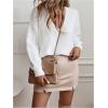 imageSHENHE Womens Oversized Sweater Jumper Deep V Neck Soft Knit Long Sleeve Sweater