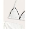imageSHENHE Girls 3 Piece Swimsuits with Cover Up Triangle Halter High Waisted Bikini Bathing SuitsWhite