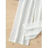 imageSHENHE Girls Sheer Crochet Swim Cover Up Hollow Out Beach Palazzo Pants Knit Coverups White 8 Years