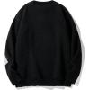 imageSHENHE Mens Crew Neck Graphic Sweater Long Sleeve Gothic Loose Sweater Pullover TopLetters Black