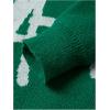 imageSHENHE Mens Crew Neck Graphic Sweater Long Sleeve Gothic Loose Sweater Pullover TopLetters Green