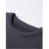 imageSHENHE Mens Crew Neck Graphic Sweater Long Sleeve Gothic Loose Sweater Pullover TopLetters Grey